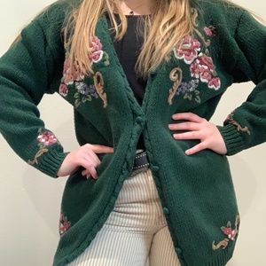 Vintage Embroidered Cardigan